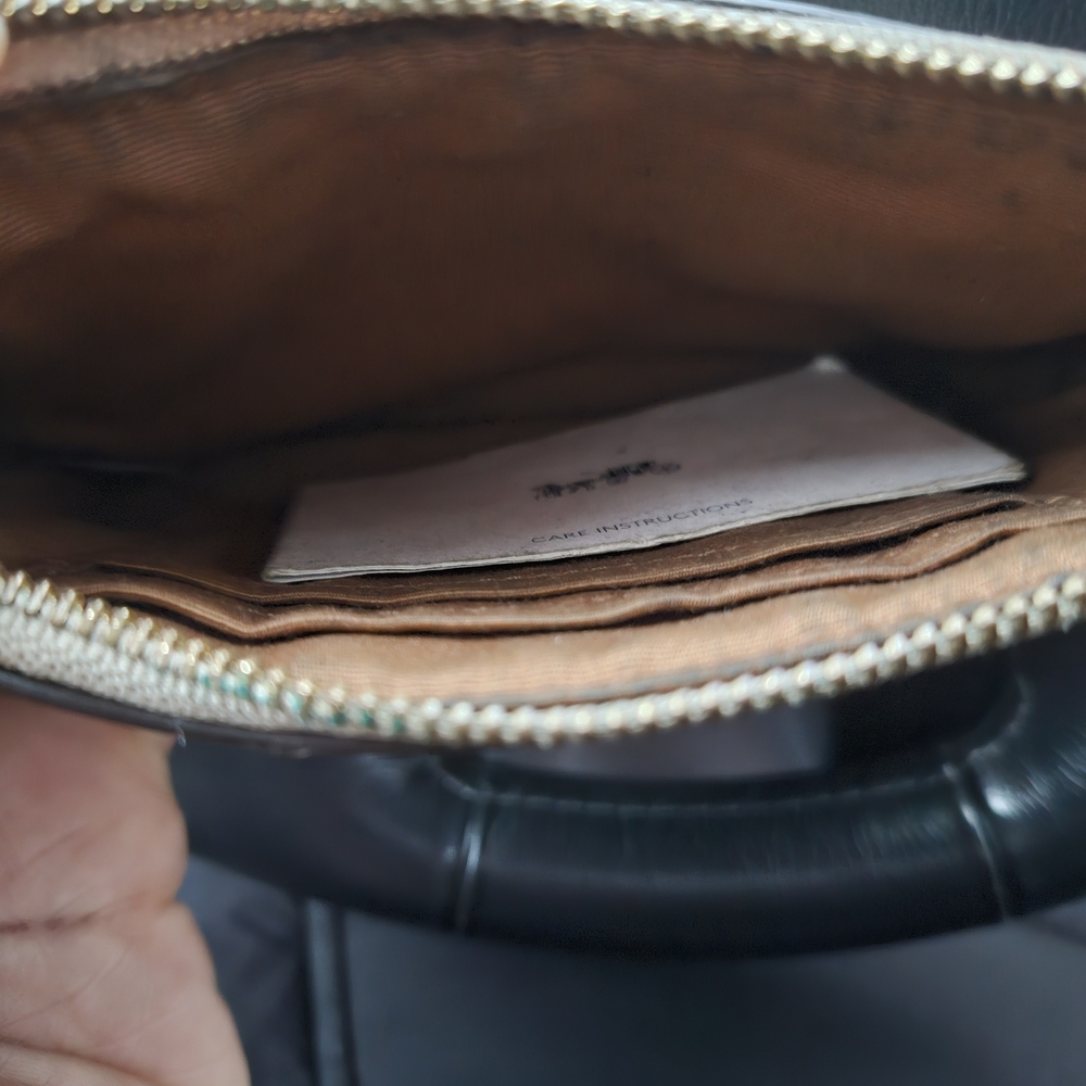 COACH Signature Zip Wallet in Beige and Light Taupe - Picture 3 of 3
